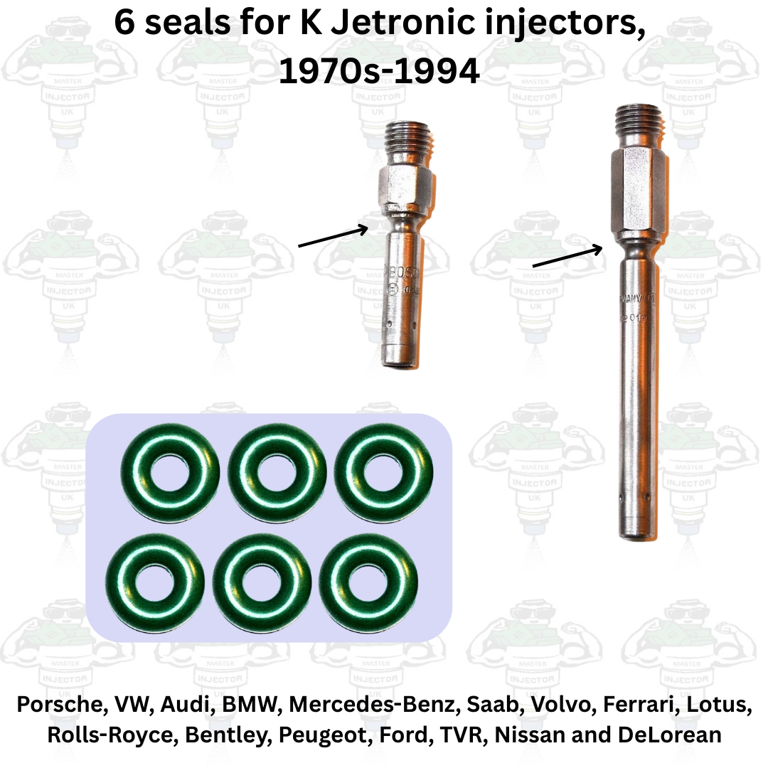 K Jetronic Viton Injector Seals x6 For Bosch 0437502 Series 1970s-1994 - Kit 12