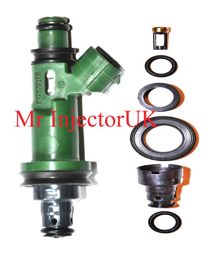 Denso 195500 - 23250 Series Compatible Fuel Injector Seal Kit O Rings Filters - Kit 166