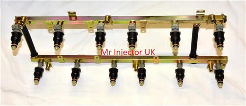 Jaguar Daimler V12 XJ X300 6.0 Litre Fuel Injector Assembly Denso 195500-2840