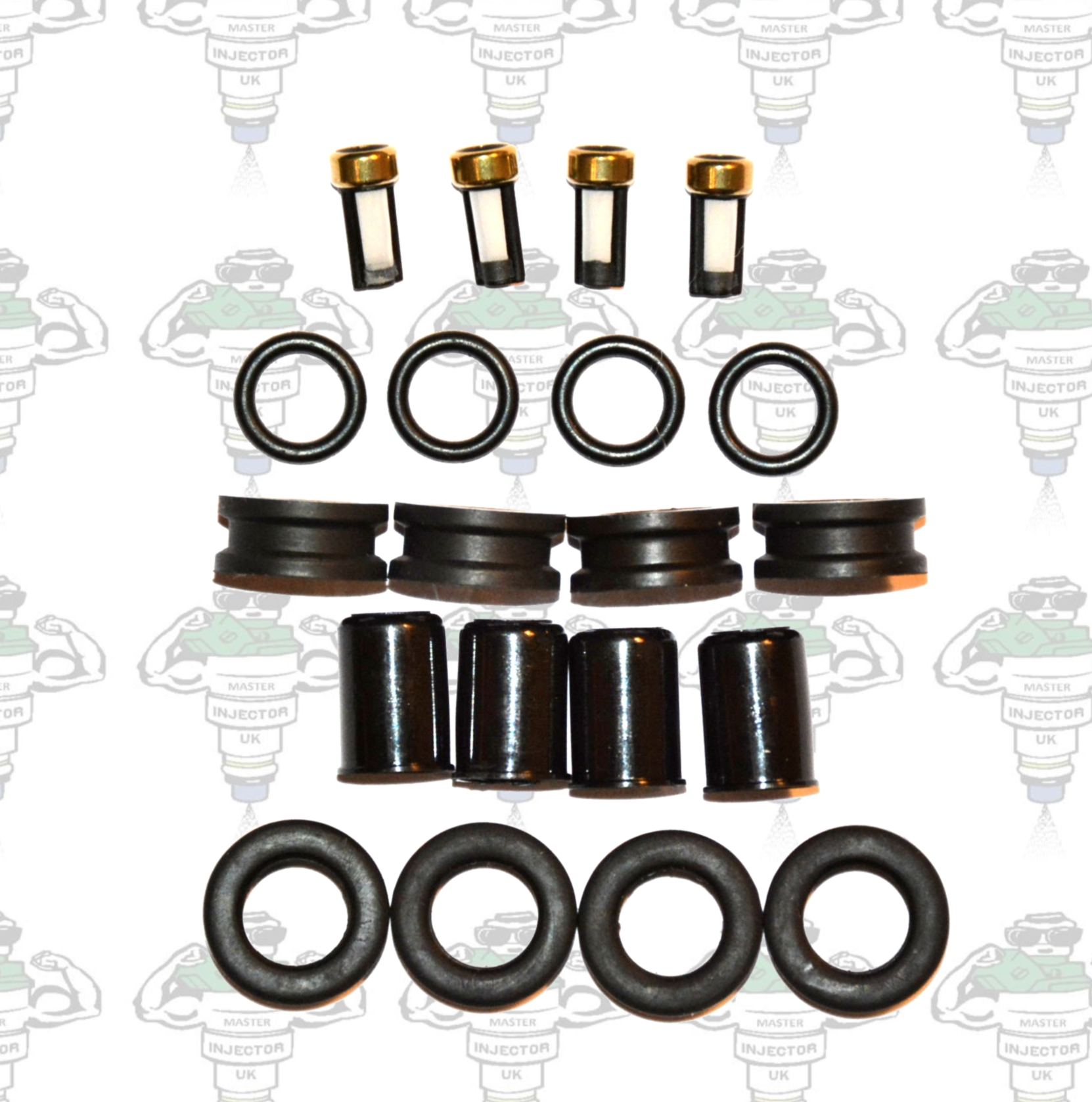 Denso Top Feed Fuel Injector O-Ring Seal Repair Kit - Fits Subaru WRX STI, Mazda, Mitsubishi (16611AA521)