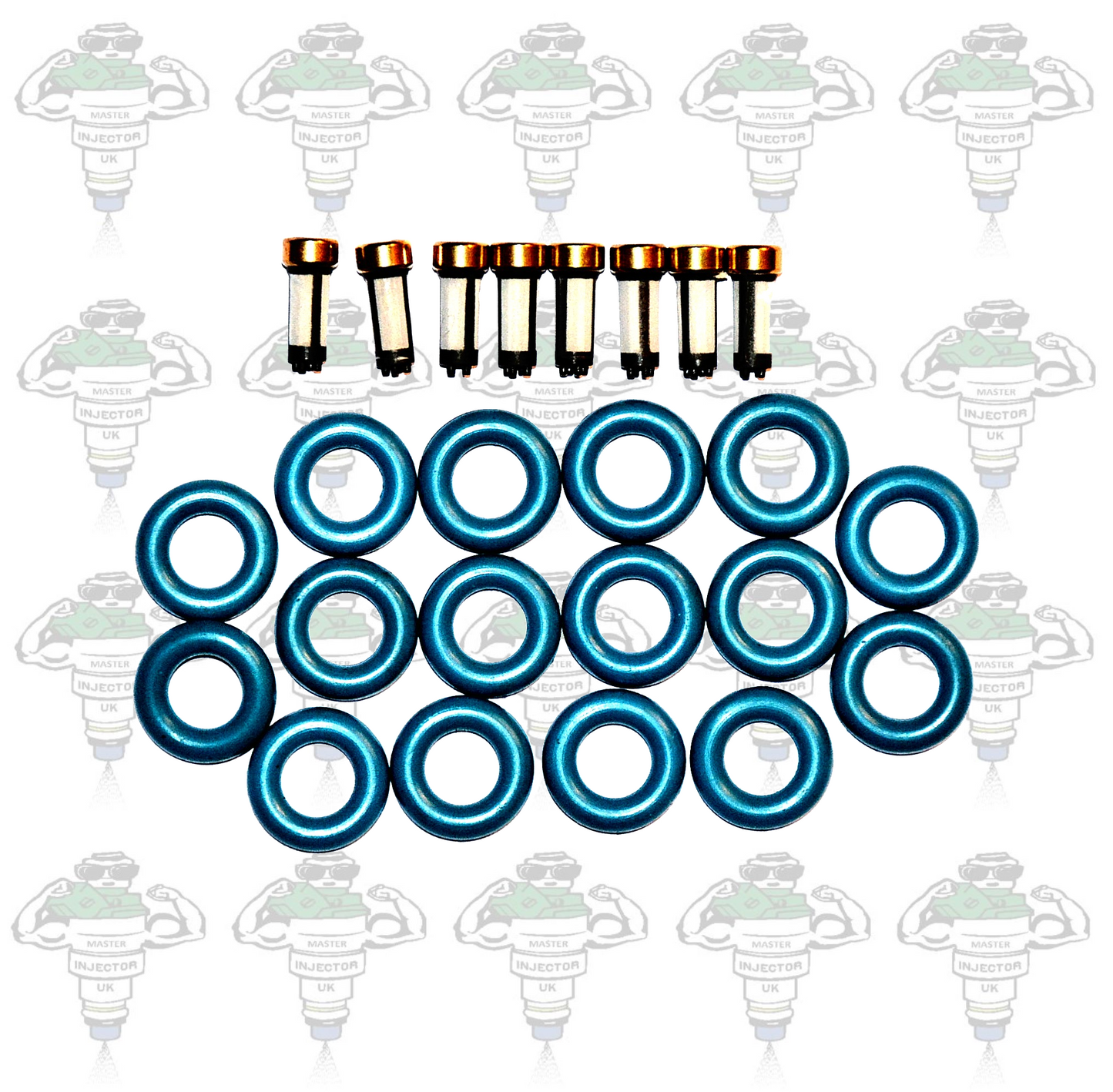 Bosch Denso Compatible Early V8 15mm OD Seals And Filters Kit - Kit 38