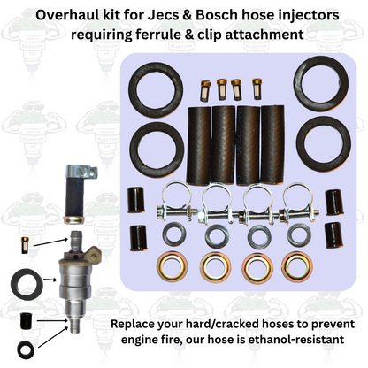 Overhaul Kit For Early Series Hose Injectors Jecs & Bosch 4 Cylinders - Kit 134