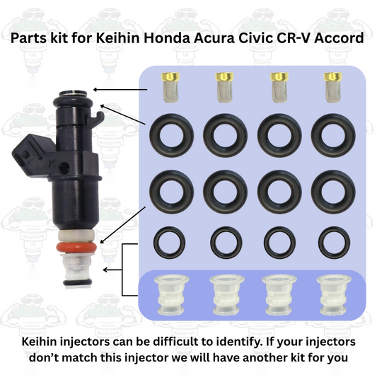 Parts Kit For Later Series Keihin Injectors Fitted In Honda Acura Civic CR-V Accord - Kit 206