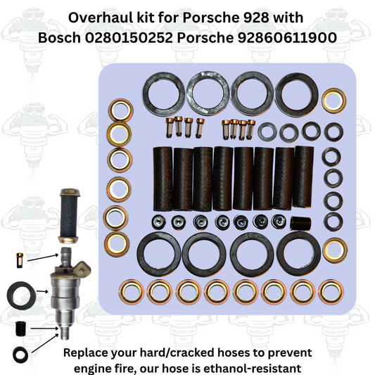 Overhaul Parts Kit For Porsche 928 S S2 4.7 V8 1984-1986 with Bosch 0280150252 - Kit 207
