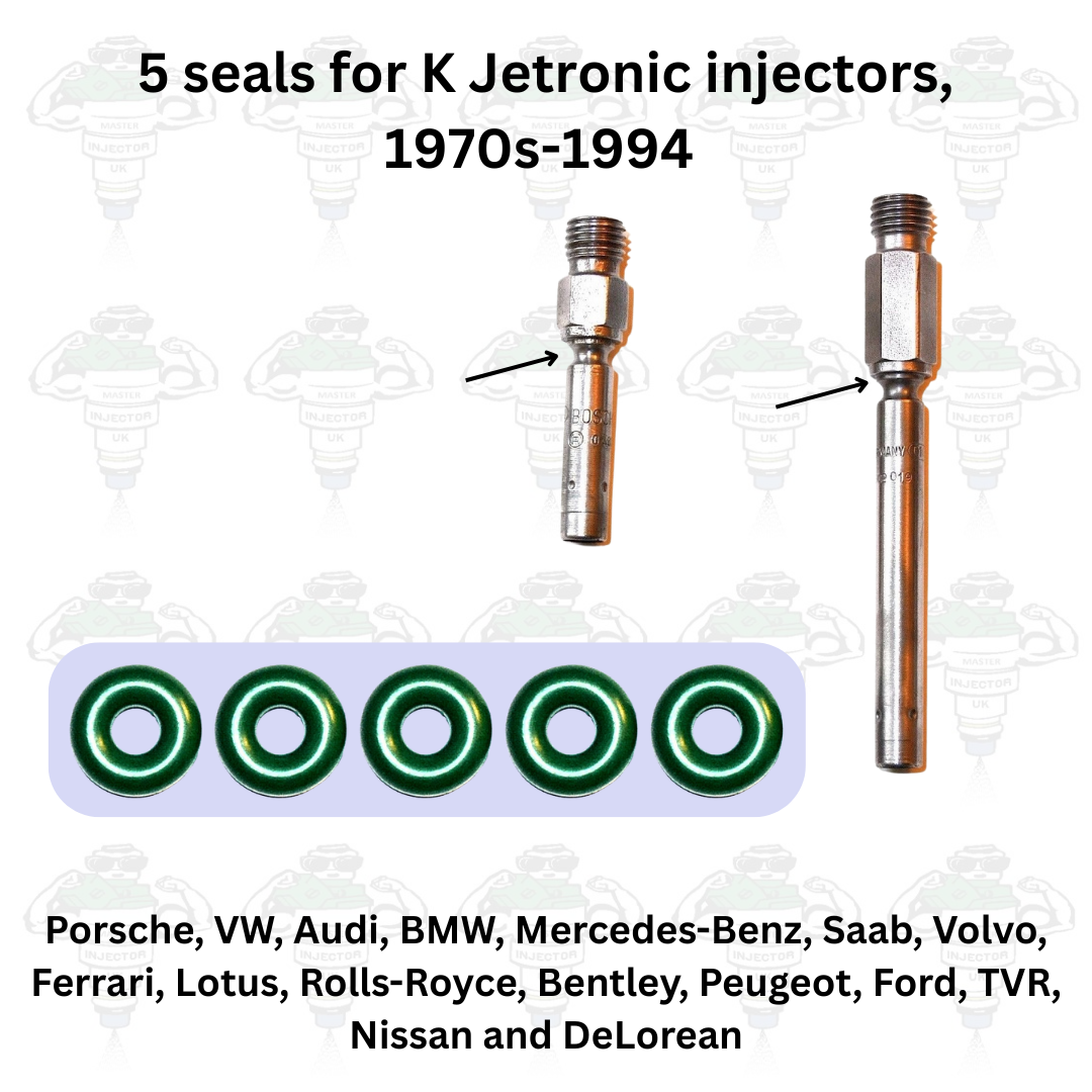 K Jetronic Viton Injector Seals x5 For Bosch 0437502 Series 1970s-1994 - Kit 75