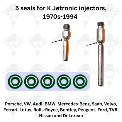 K Jetronic Viton Injector Seals x5 For Bosch 0437502 Series 1970s-1994 - Kit 75