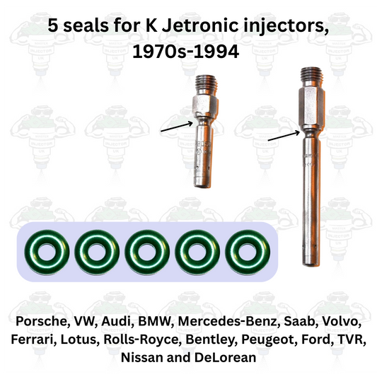 K Jetronic Viton Injector Seals x5 For Bosch 0437502 Series 1970s-1994 - Kit 75