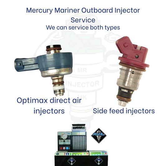 Mercury Mariner Outboard Service of Optimax Air Injectors 8M6001744 & Siemens Deka Injectors 804528