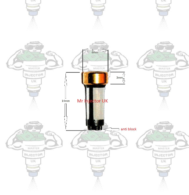 Fuel Injector Filters 6mm x 14mm Compatible With Bosch Standard Port Injectors