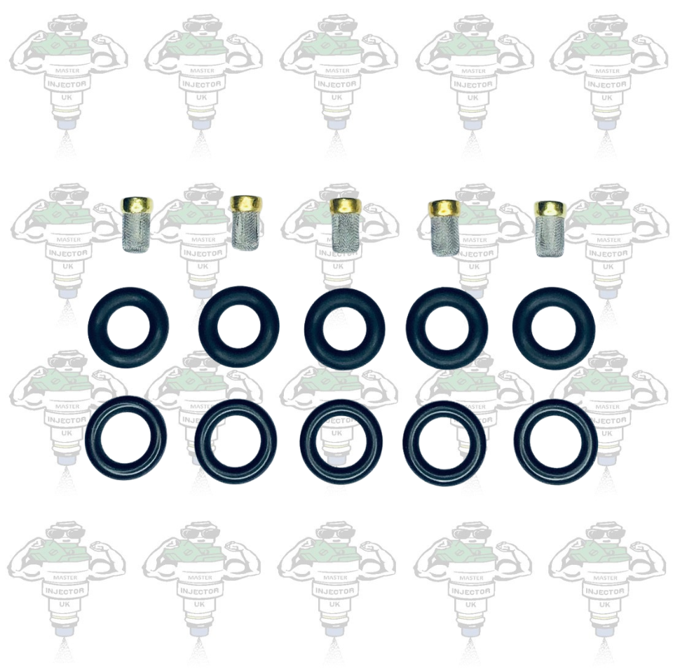 Siemens Deka & Bosch Compatible 5 Cylinder Parts Kit With Thin Pintle Seals - Kit 196