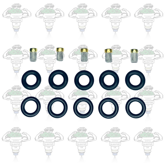 Siemens Deka & Bosch Compatible 5 Cylinder Parts Kit With Thin Pintle Seals - Kit 196