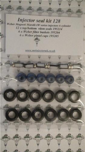 Weber IW Compatible Fuel Injector Seal Kit 6 Cylinder - Kit 128
