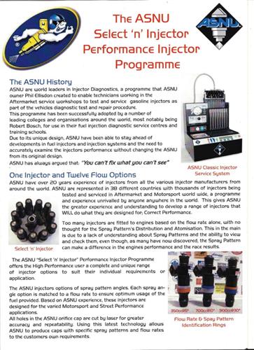 Asnu Machine 700cc Asnu High Performance Injector – Mr Injector UK - Petrol Injector ...
