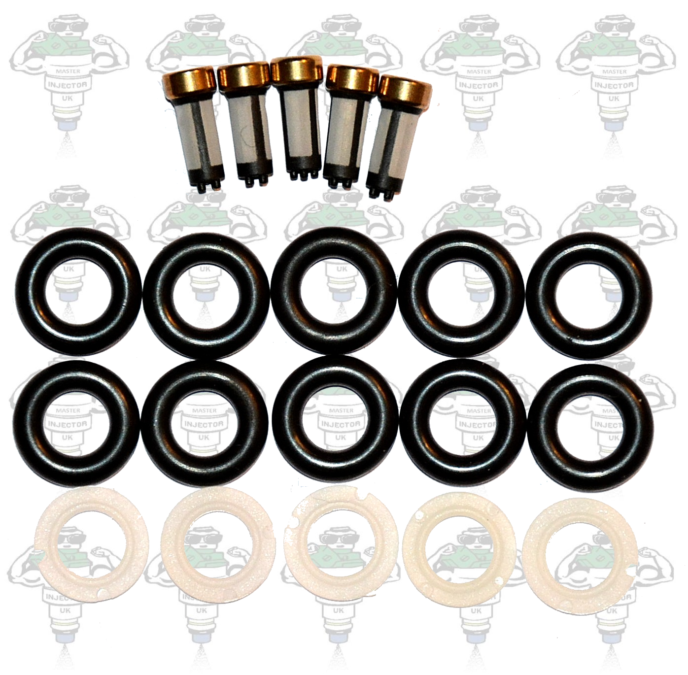 Seal Kit 100 for 5 Cylinder Volvo Compatible With Bosch 0280155 0280156