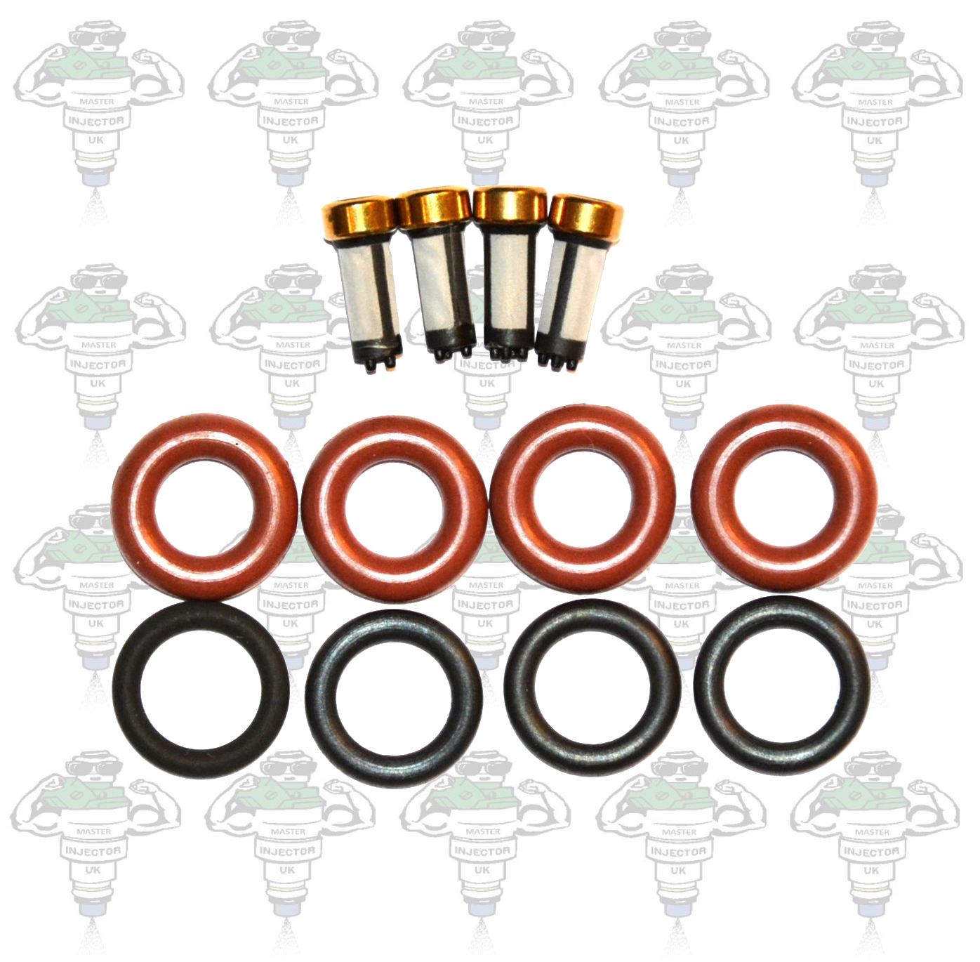 Bosch 0280155791 Compatible Fuel Injector Seal Kit - Kit 107