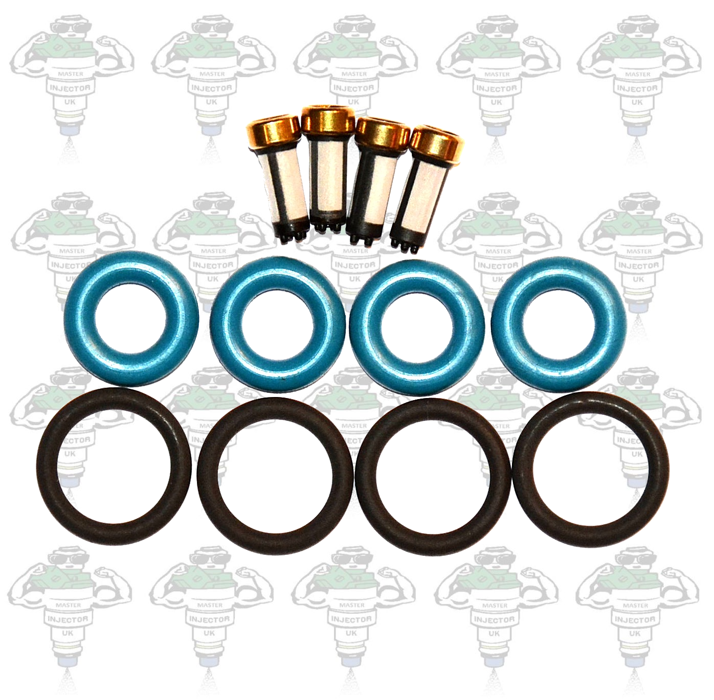 BMW Bosch 0280150501 Air Assisted Compatible Fuel Injector Seal Kit 117