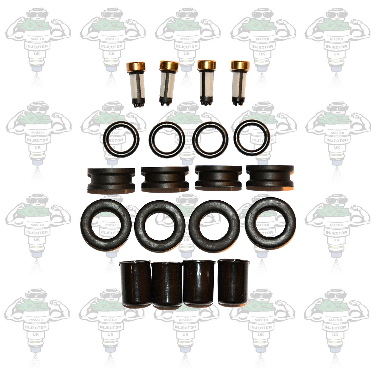 Denso 23250-02030 Bosch 0280150439 Compatible Fuel Injector Service Kit Seals Filters - Kit 139