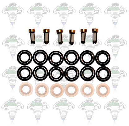 Bosch EV6 & Denso Compatible Injector Seal Kit For 6 Cylinders V6 - Kit 23
