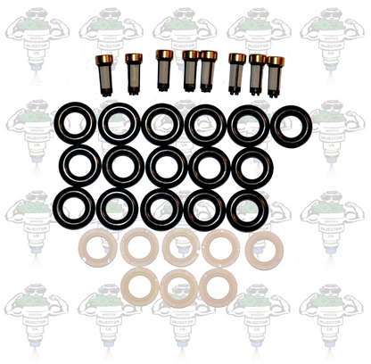 Bosch 0280156102 Compatible Fuel Injector Overhaul Kit 8 Cylinders - Kit 28