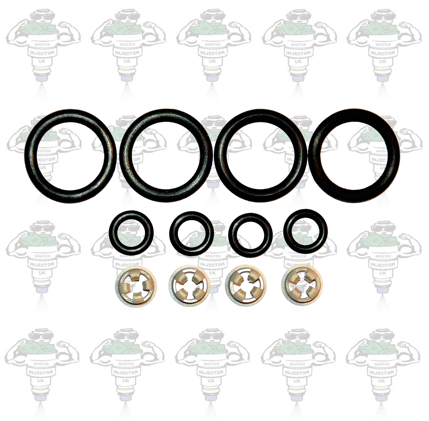 Nissan Jecs Compatible Side Feed Injector Seal Kit 4 Cylinders - Kit 33